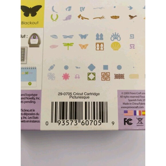 Cricut Picturesque Shapes Cartridge Provo Craft 2009 - Picture 7 of 16